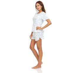 Bearpaw Women's Sleepwear And Loungewear Lettuce Edge Tee And Shorts Set, 2-Piece Pajama Set -Run Life Style GUEST 24be7ac4 6813 4ec4 b72d d8826e6602fe