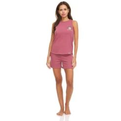 Bearpaw Women's Comfy Tank Top And Shorts Set With Crochet Trim, 2-Piece Sleepwear Pajama Set -Run Life Style GUEST 4005a8a2 9295 483d a3a5 1a6286b6c88e