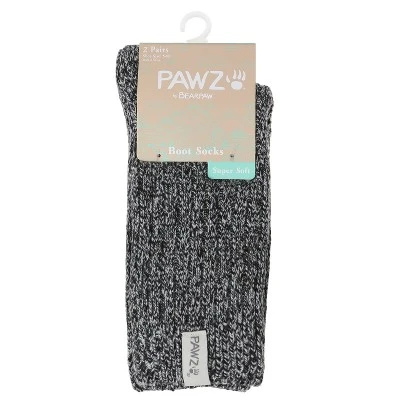 Pawz By Bearpaw 2 Pairs Marled Pattern Fall Crew Knit Socks Soft Comfy Cute Boot Socks For Women - Warm Socks For Women 2 Pawz By Bearpaw 2 Pairs Marled Pattern Fall Crew Knit Socks Soft Comfy Cute Boot Socks For Women - Warm Socks For Women - Image 2
