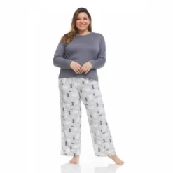 Bearpaw Women's Cozy And Soft Long Sleeve Top With Pants, 2-Piece Pajama Set For Women -Run Life Style GUEST 8f8110dd 6b49 4a11 8d84 6c109e361b38