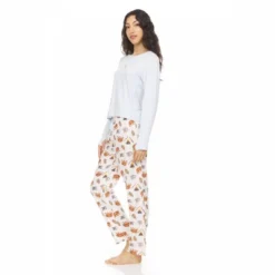 Bearpaw Women's Placket Long Sleeve Top With Pants, 2-Piece Pajama Set For Women -Run Life Style GUEST ae9feb12 7fcf 4bdf b961 1bbb0811e35a