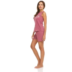 Bearpaw Women's Comfy Tank Top And Shorts Set With Crochet Trim, 2-Piece Sleepwear Pajama Set -Run Life Style GUEST dae573b9 201b 41b8 bcb6 80bbecf3ff55
