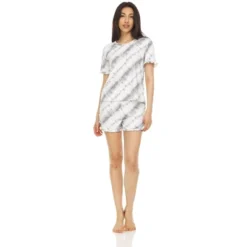 Bearpaw Women's Sleepwear And Loungewear Lettuce Edge Tee And Shorts Set, 2-Piece Pajama Set -Run Life Style GUEST e25bc79d a4bd 4478 8eb8 728c8cbb17e2